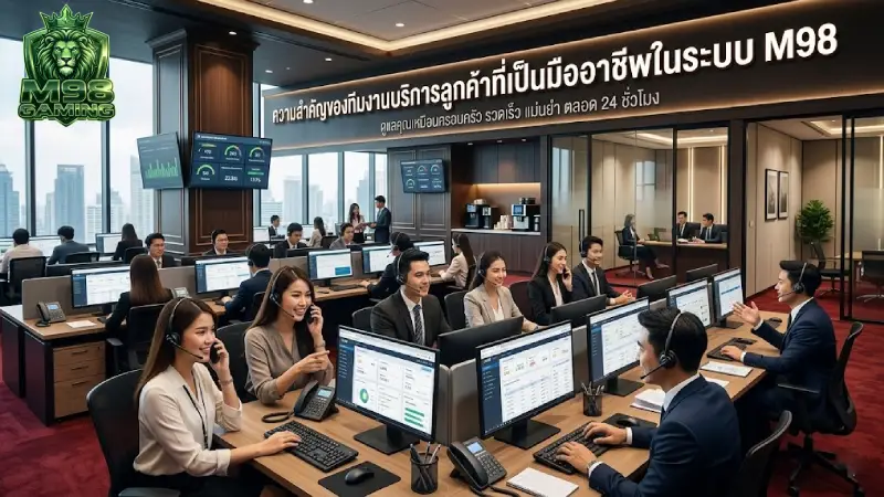 ความสำคัญของทีมงานบริการลูกค้าที่เป็นมืออาชีพในระบบ M98