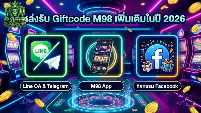 แหล่งรับ Giftcode M98 เพิ่มเติมในปี 2026